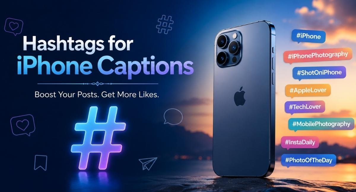 Hashtags for iPhone Captions