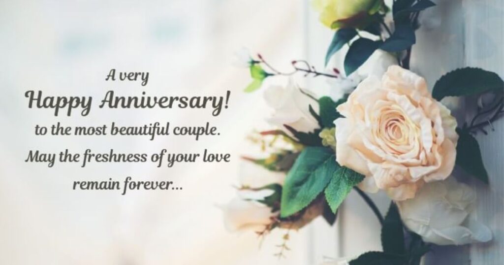 WhatsApp Wedding Anniversary Wishes for a Couple