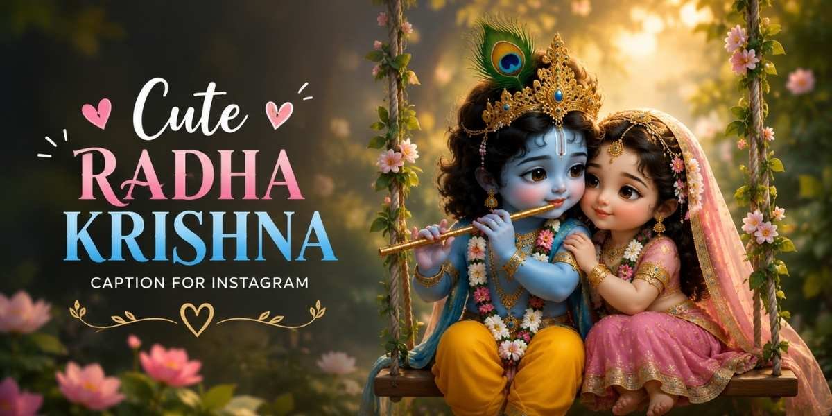 Cute Radha Krishna Caption for Instagram