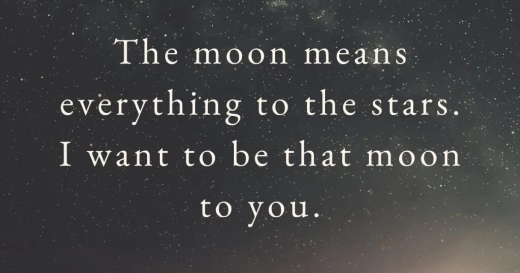 Moon Love Captions and Quotes