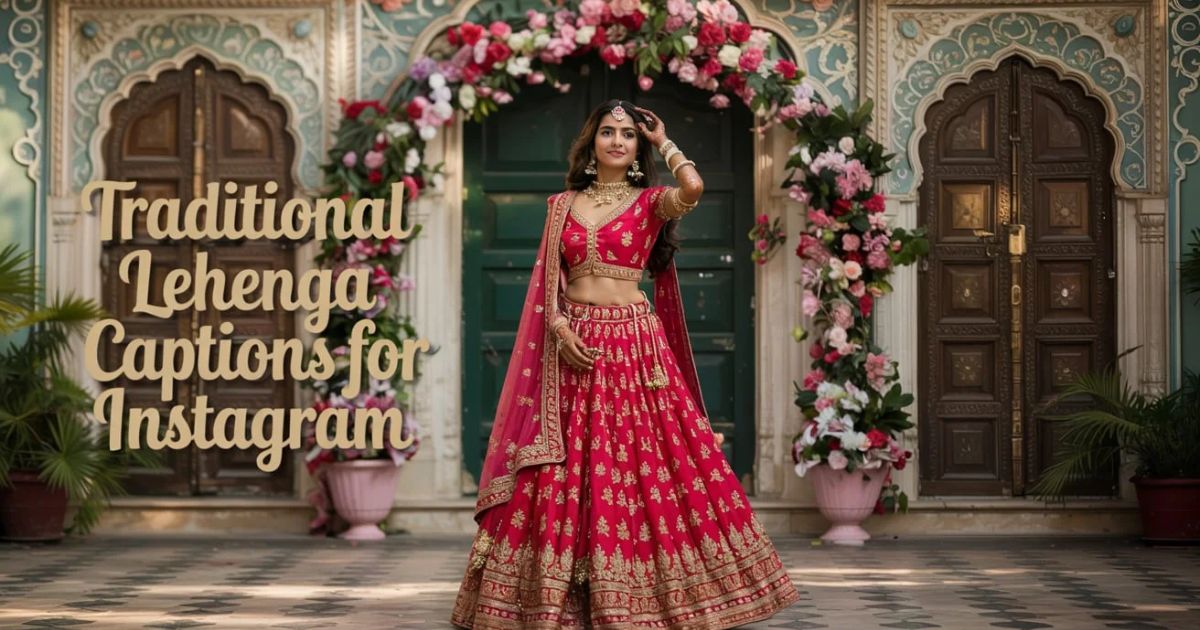 Lehenga Captions For Instagram
