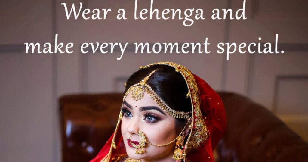 Short Lehenga Captions