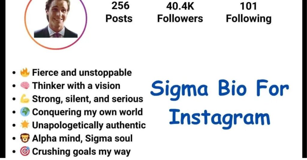 Sigma Bio For Instagram For Boy