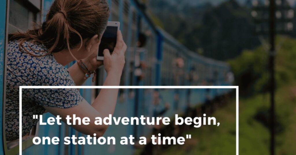 Scenic Train Journey Captions for Insta