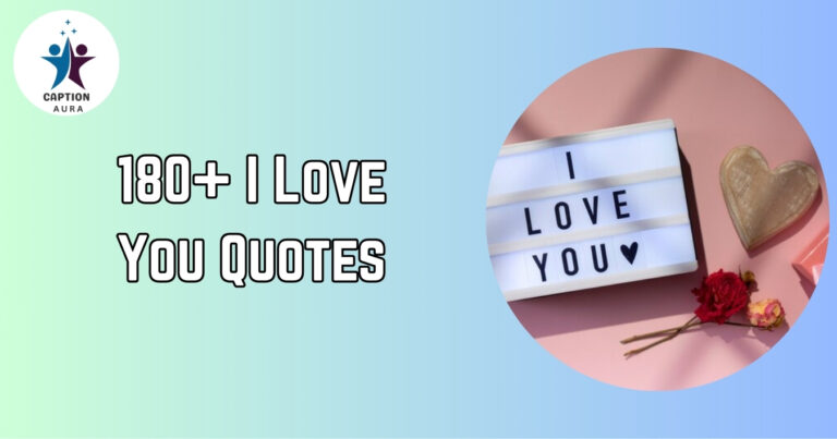 I Love You Quotes