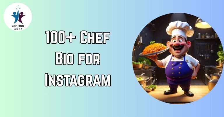 Chef Bio for Instagram