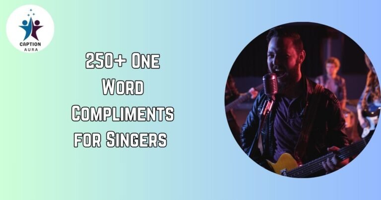 One Word Compliments for Singers