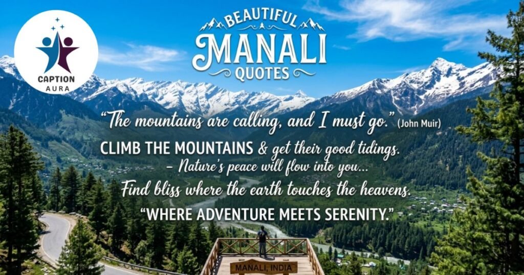 Beautiful Manali Quotes
