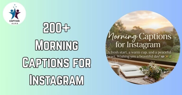 Morning Captions for Instagram