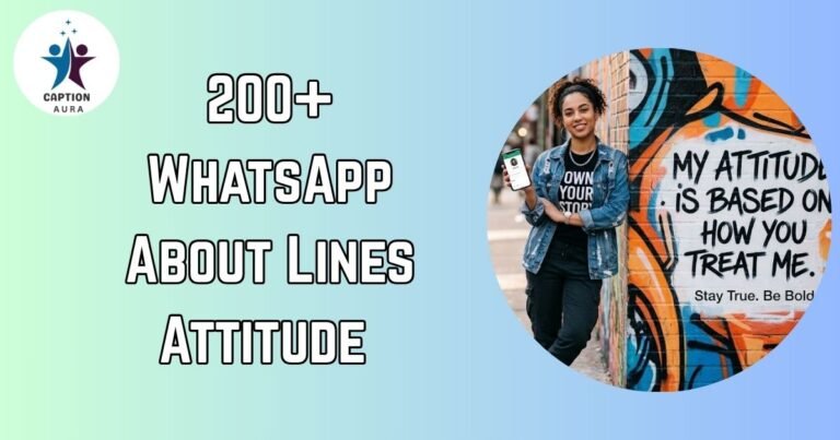 WhatsApp About Lines Attitude