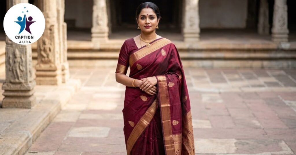 Attitude saree captions in Hindi for confident portraits