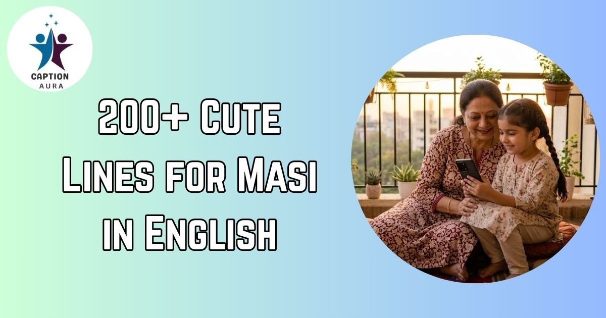 Cute Lines for Masi in English