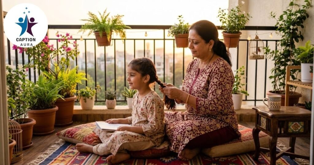 Masi and child, heartfelt cute lines for Masi in English